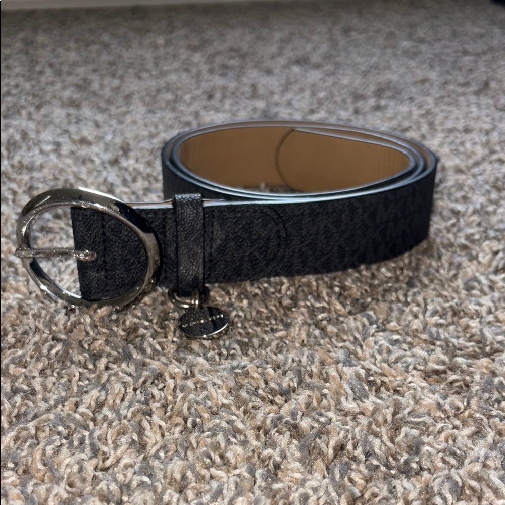Black Patterned Women's Belt